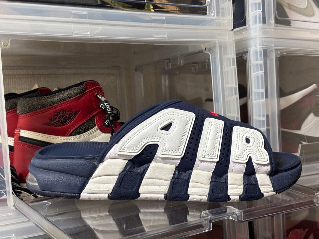 Nike AIR スライドサンダル ネイビー/ホワイト　fq8699 400