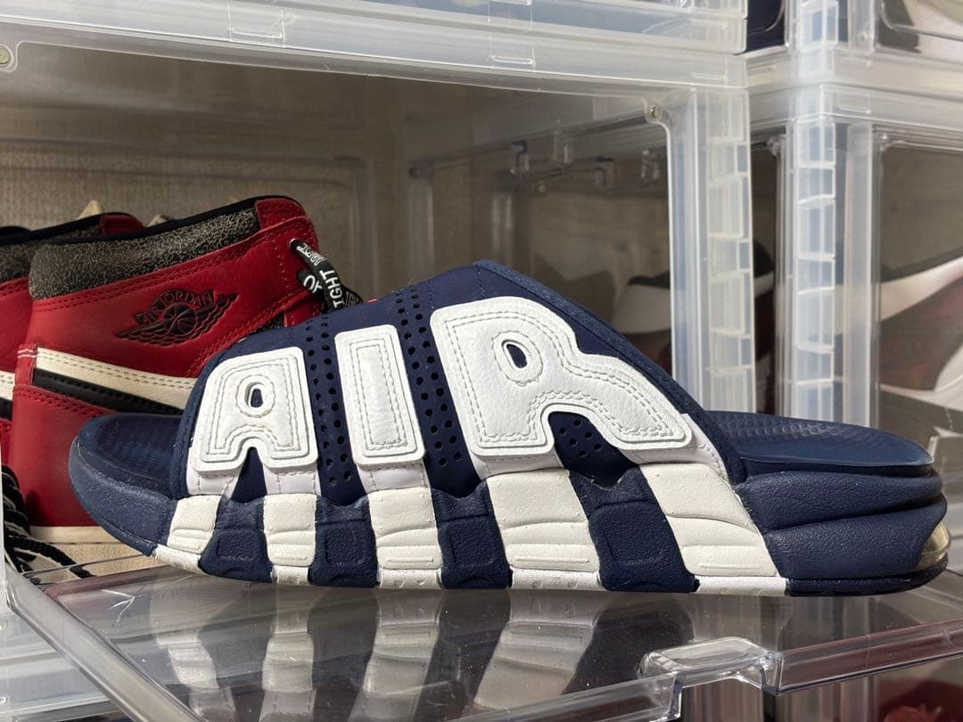 Nike AIR スライドサンダル ネイビー/ホワイト　fq8699 400