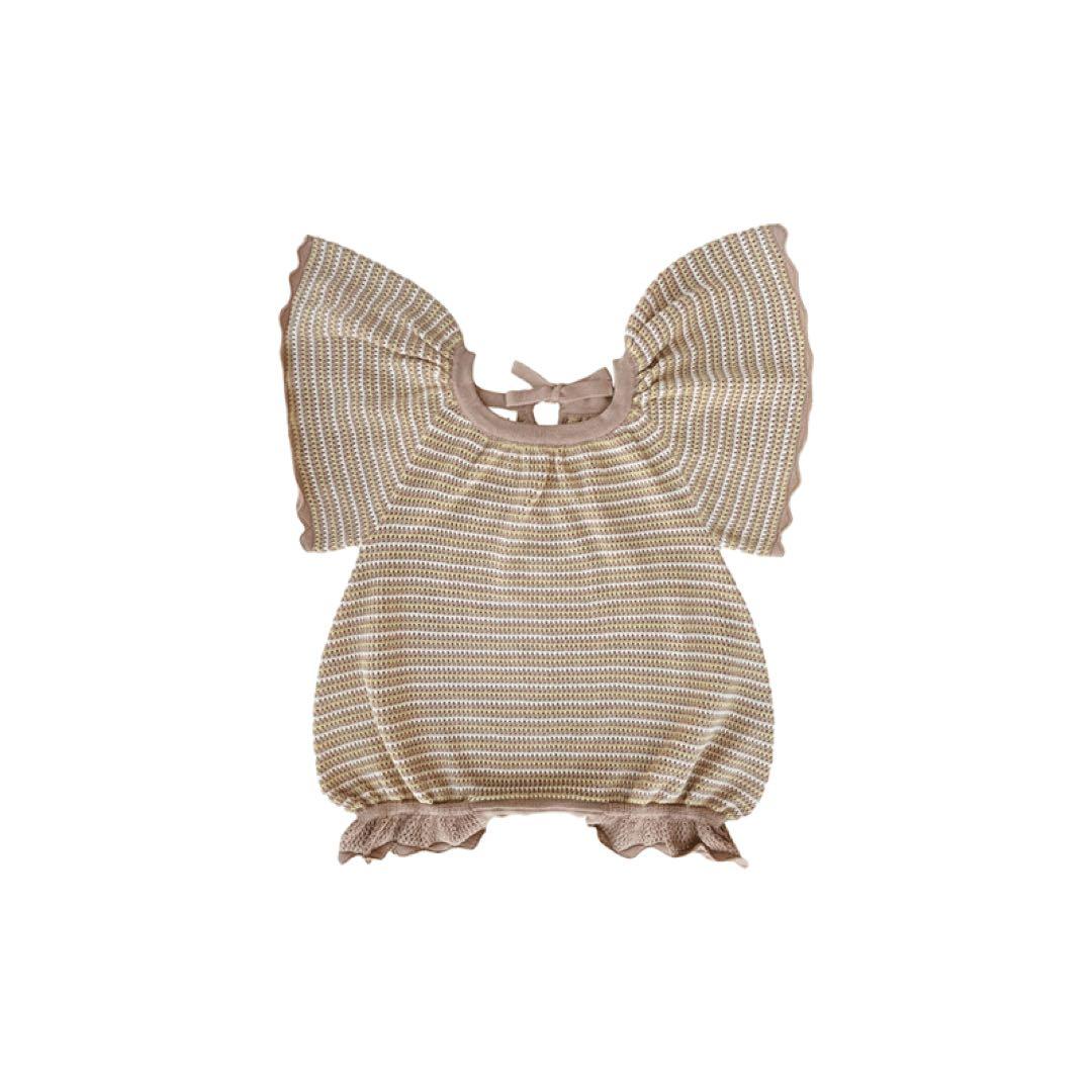 【新品タグ付き】MABLI マブリ ショート丈ロンパース