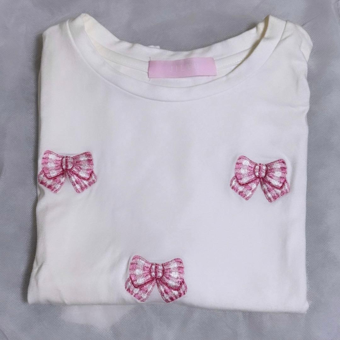 JILTU ジルチュ　ribbon tee リボン　サイズ2