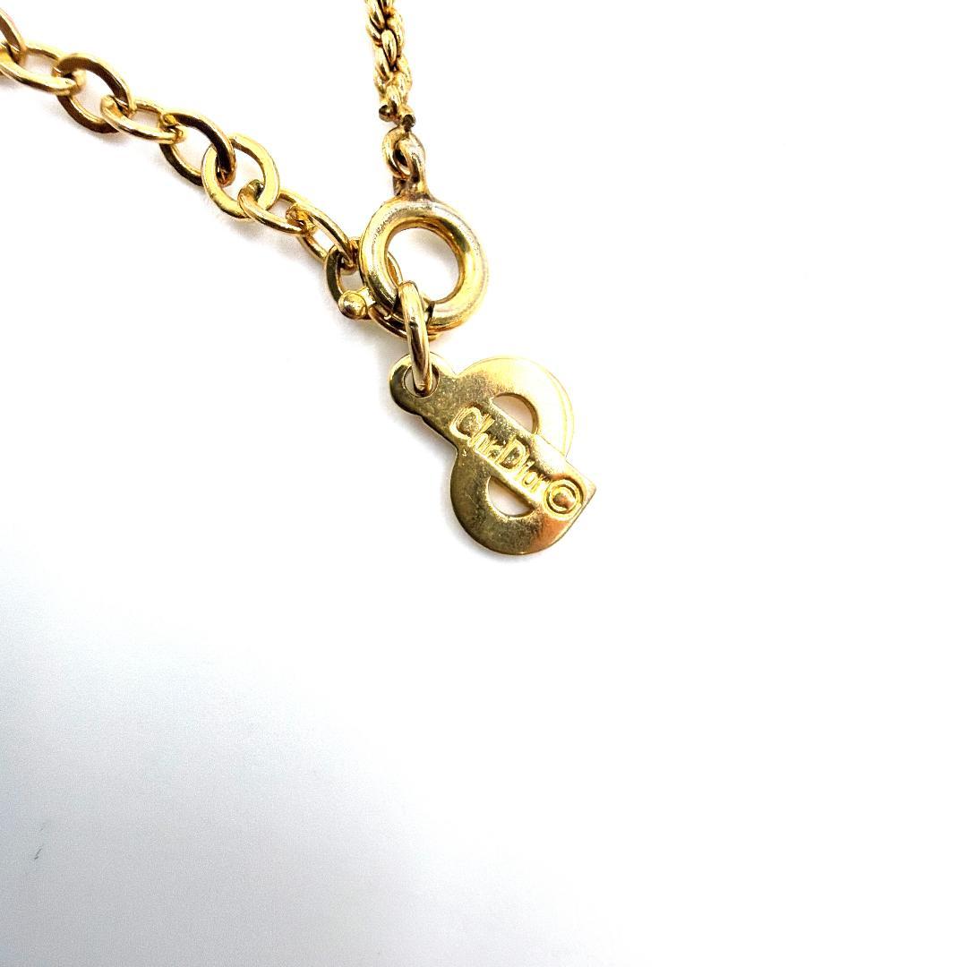 ✨️美品✨️ クリスチャン・ディオール CDロゴ ラウンド ネックレス ゴールド