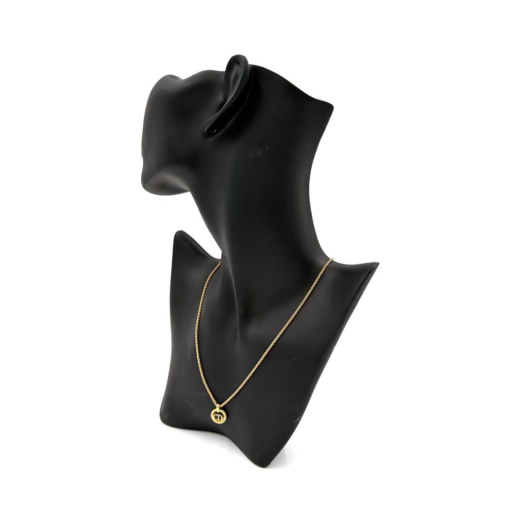 ✨️美品✨️ クリスチャン・ディオール CDロゴ ラウンド ネックレス ゴールド