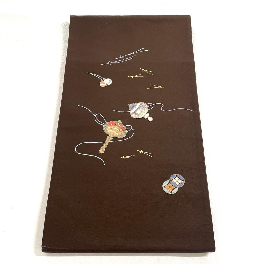 専用帯5900 5714 二点セット ●高級 正絹 駒刺繍 袋帯