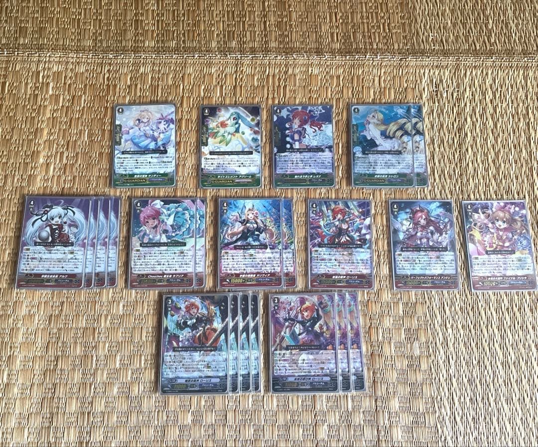 【ヴァンガード】ローリス ナイトローゼ ハリー デッキ 調整パーツ＋デッキケース