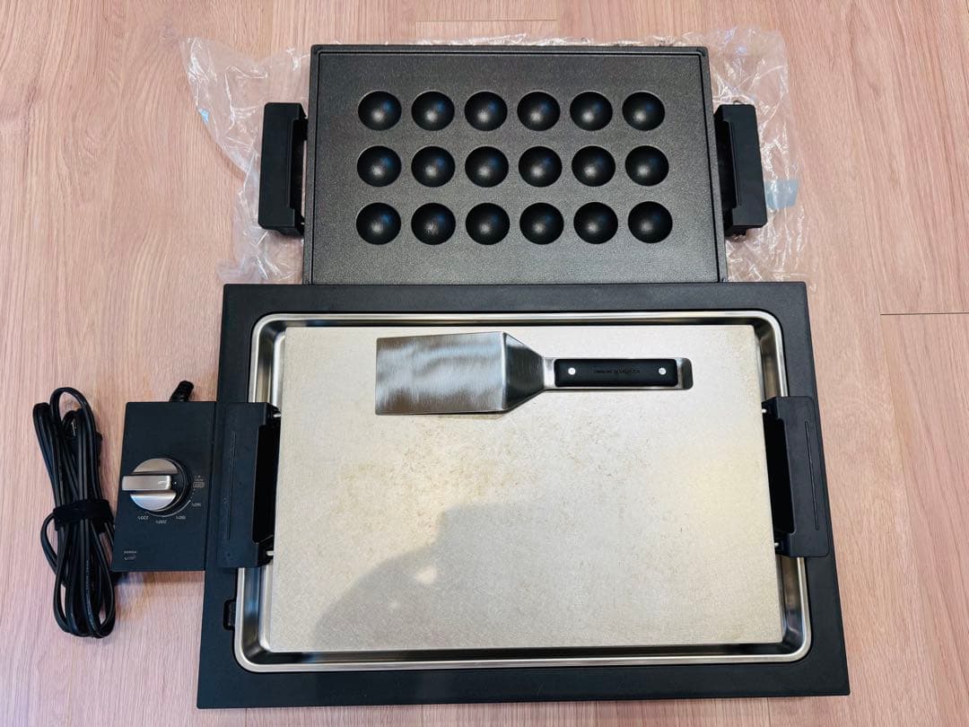 BALMUDA 大型ホットプレート たこ焼きプレート付き