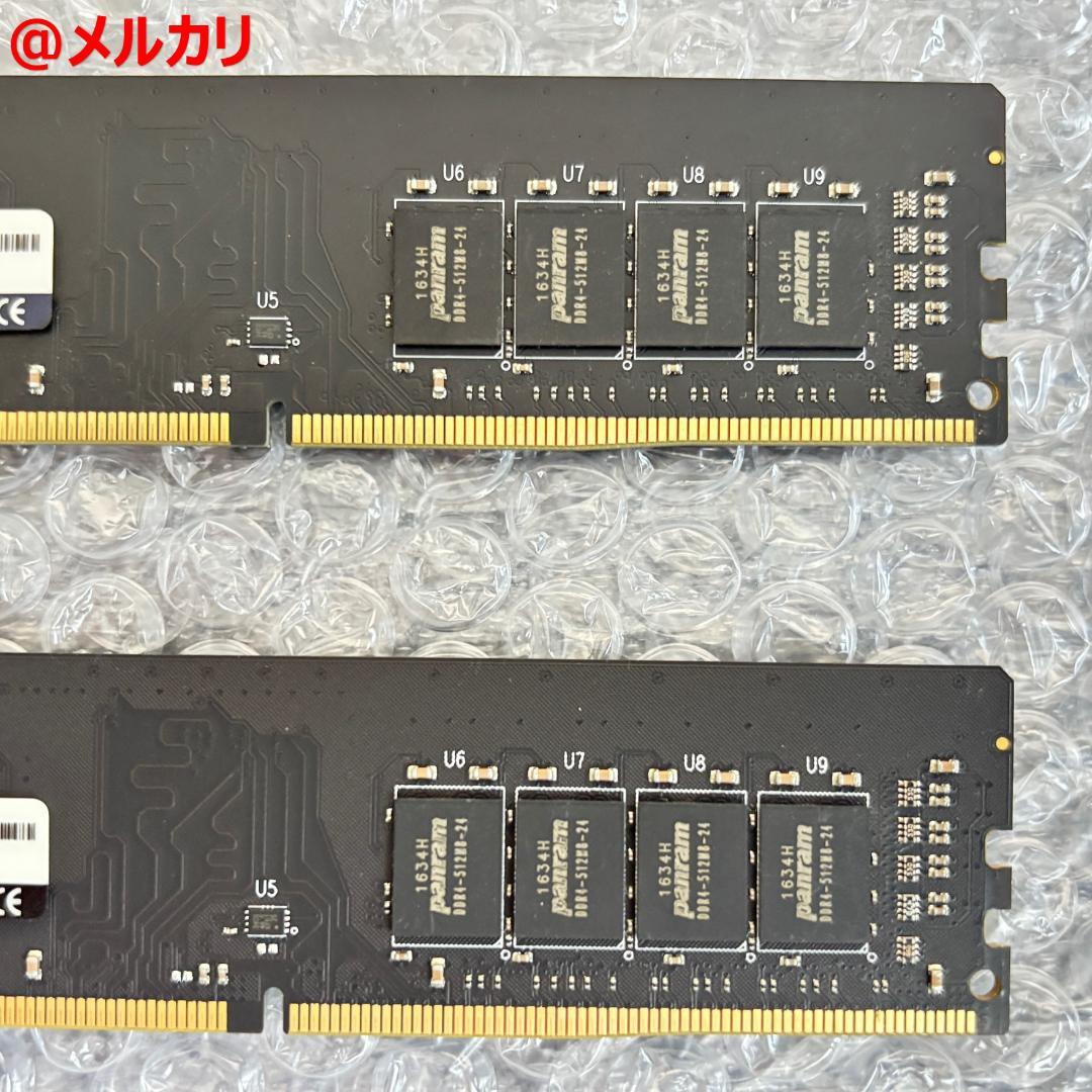 PANRAM DDR4 W4U2400PS-8G 2枚 16GB デスクトップ