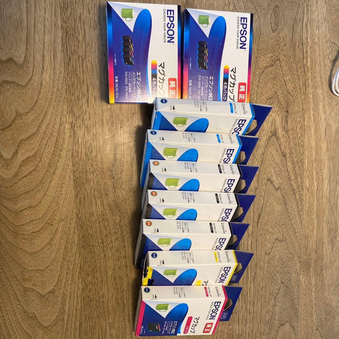 EPSON インクカートリッジ 4色パック2個　単色7個　新品