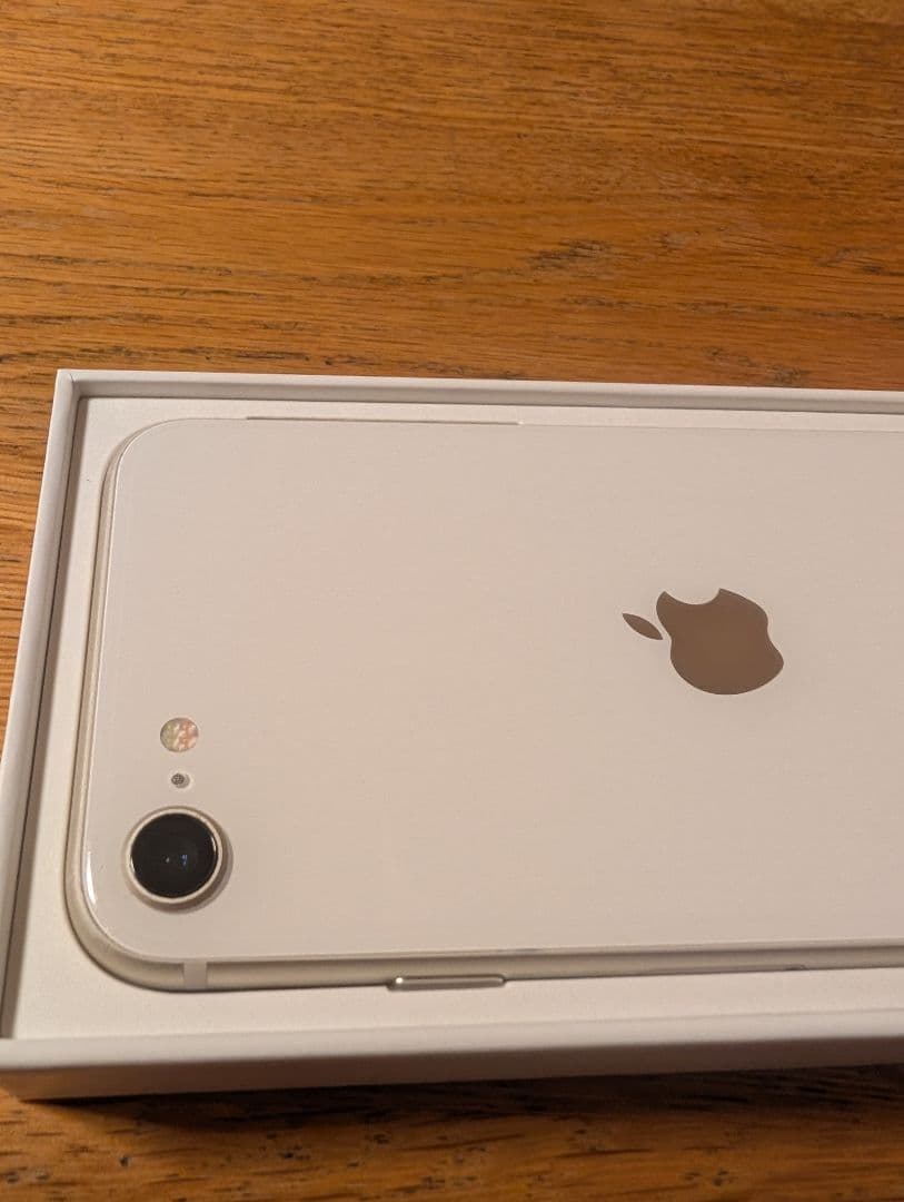 Apple iPhone SE 第3世代 スターライト 全付属品 透明ケース