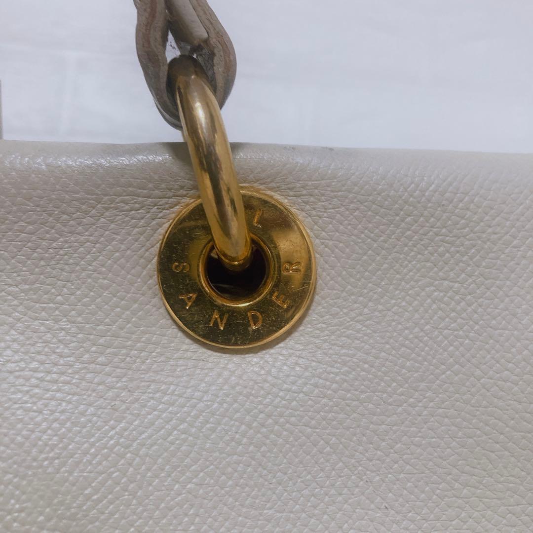 ジルサンダー　ビジネスバッグ　ハンドバッグ　キー付き　ゴールド金具