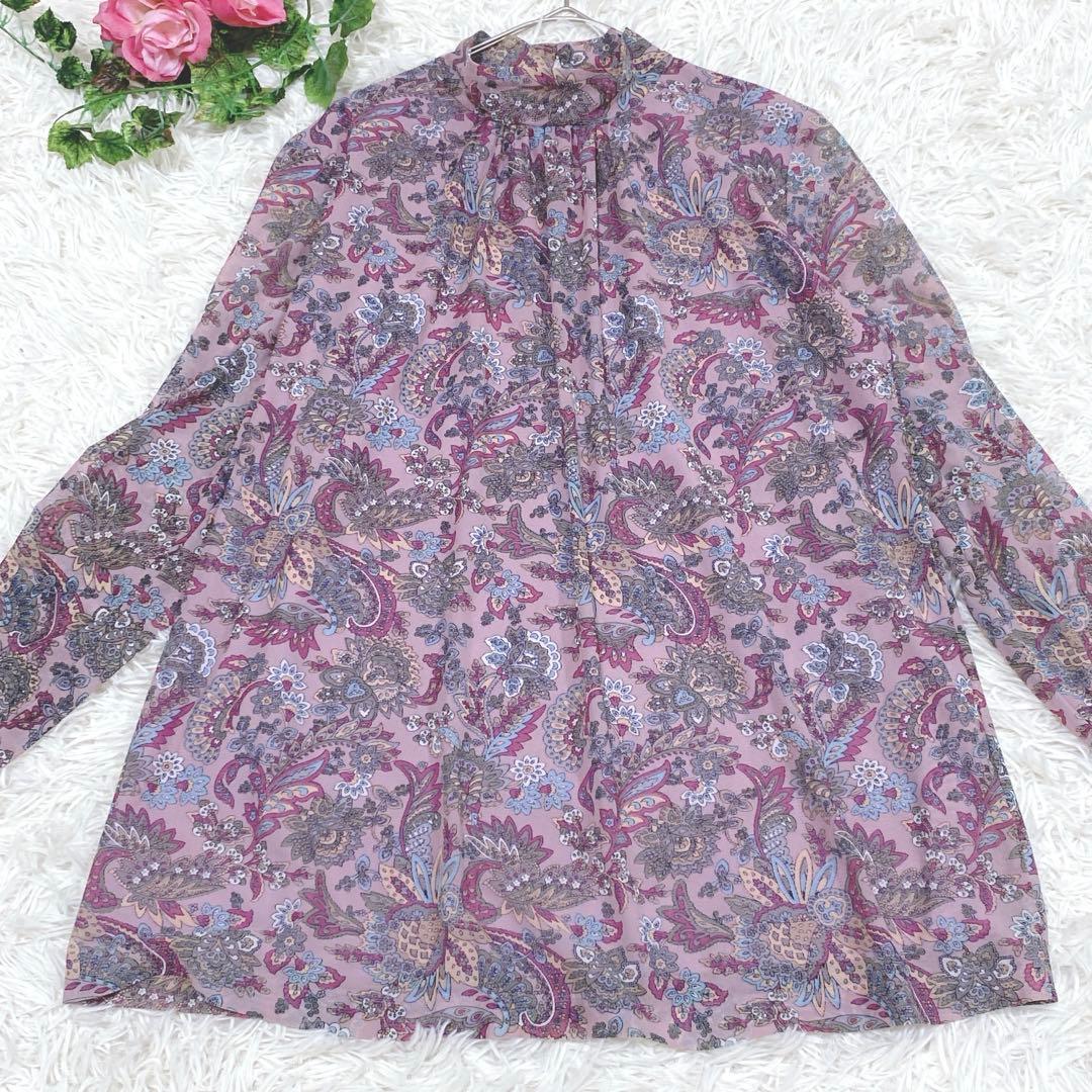 【11】Leilian　レリアン　G.BINDA　カットソー　ブラウス　シアー