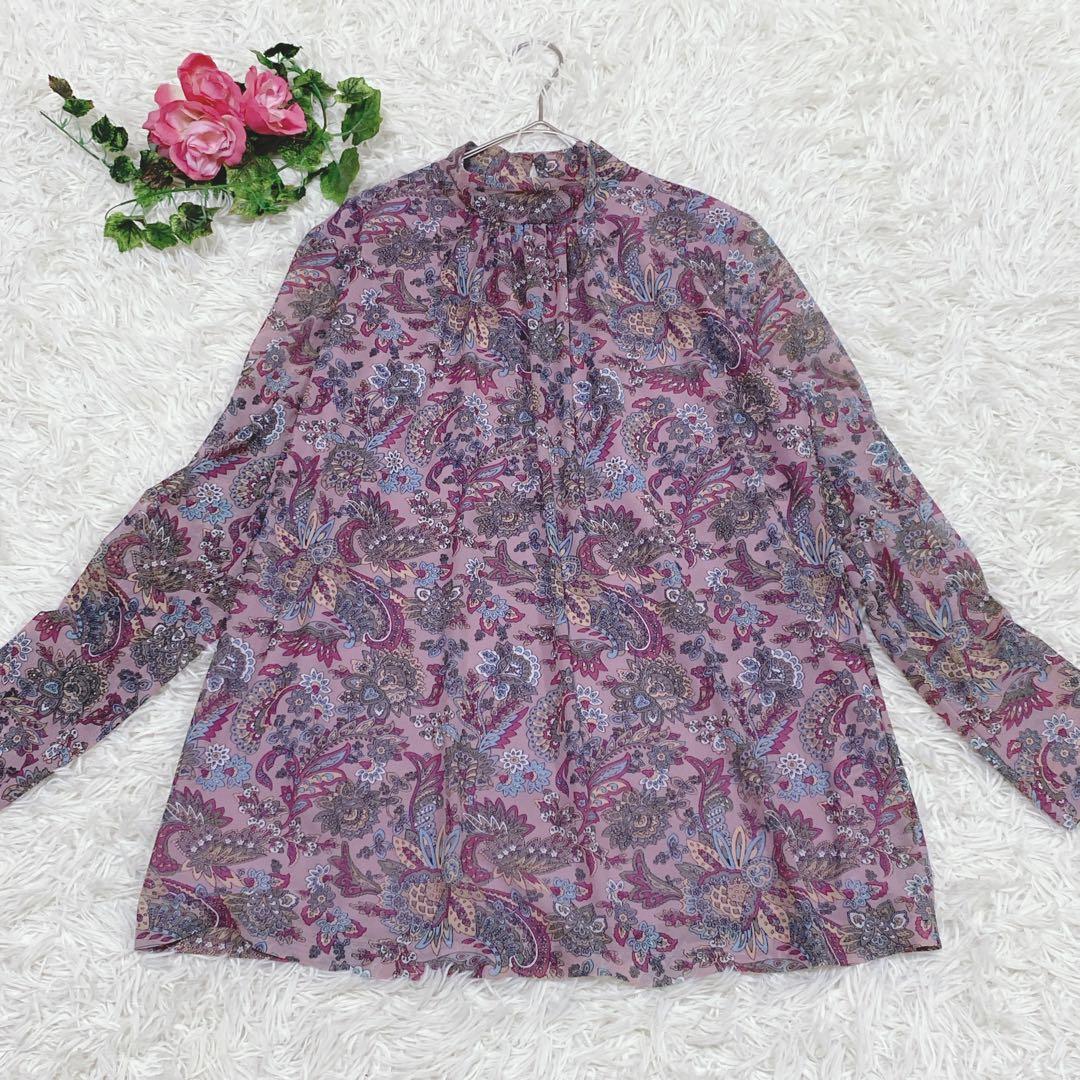 【11】Leilian　レリアン　G.BINDA　カットソー　ブラウス　シアー