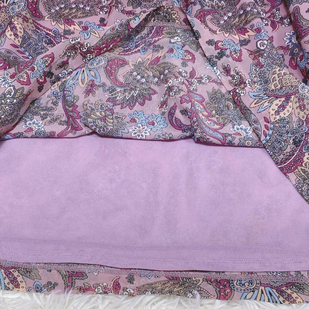 【11】Leilian　レリアン　G.BINDA　カットソー　ブラウス　シアー