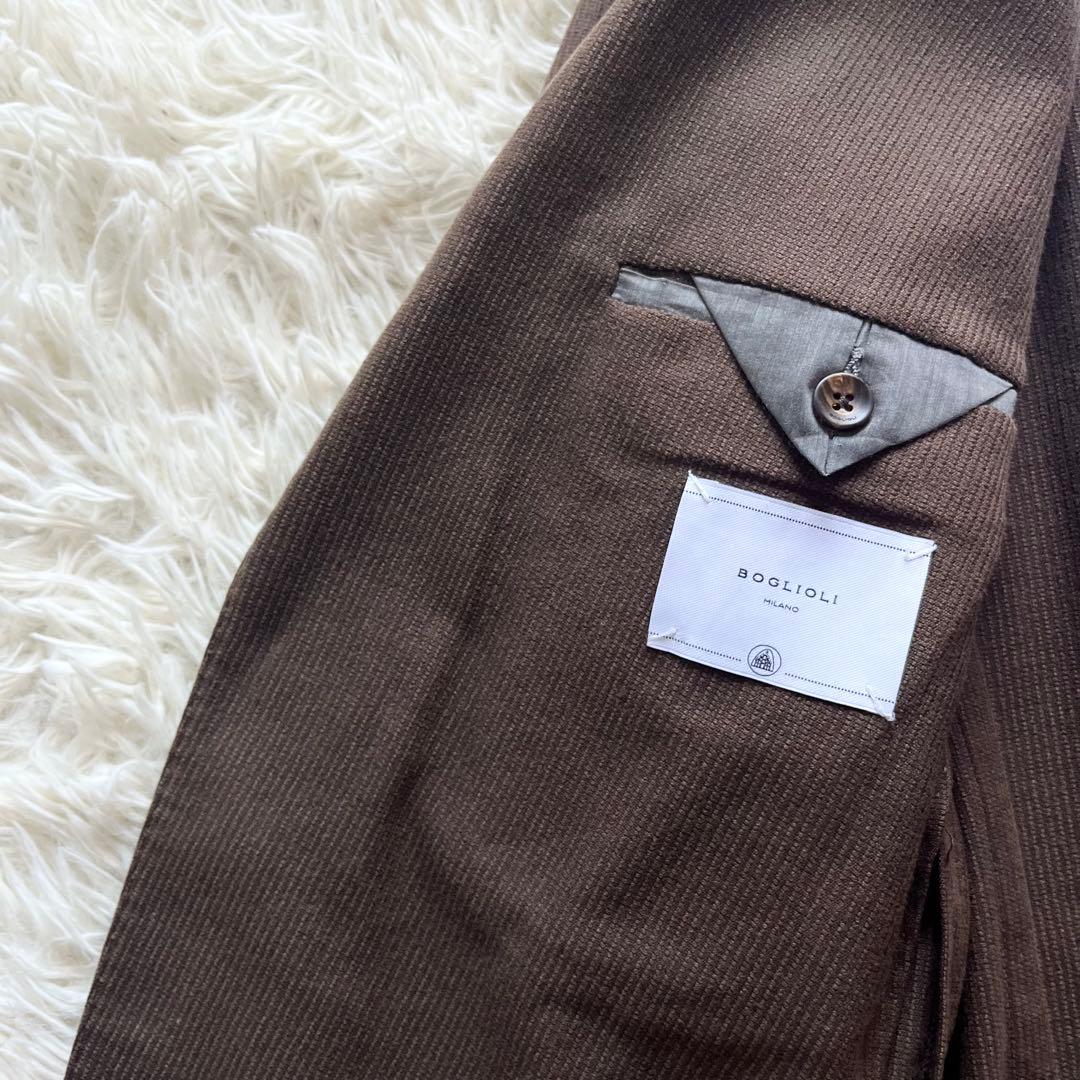 <美品>BOGLIOLI K.JACKET 新ロゴ ブラウン 春夏ジャケット48