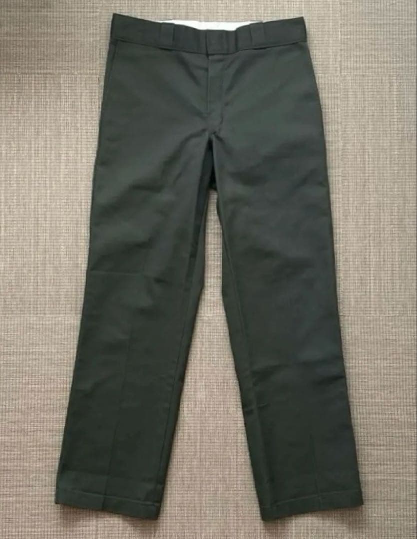 ★Dickies 874 ワークパンツ オリーブグリーンブラウン W32 L30