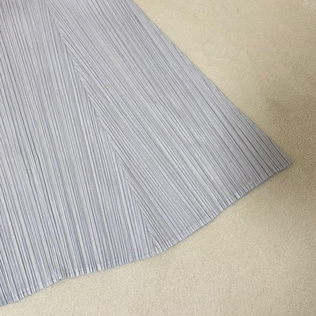 極美品✨PLEATS PLEASE プリーツ　チュニック　ライトグレー　Lサイズ
