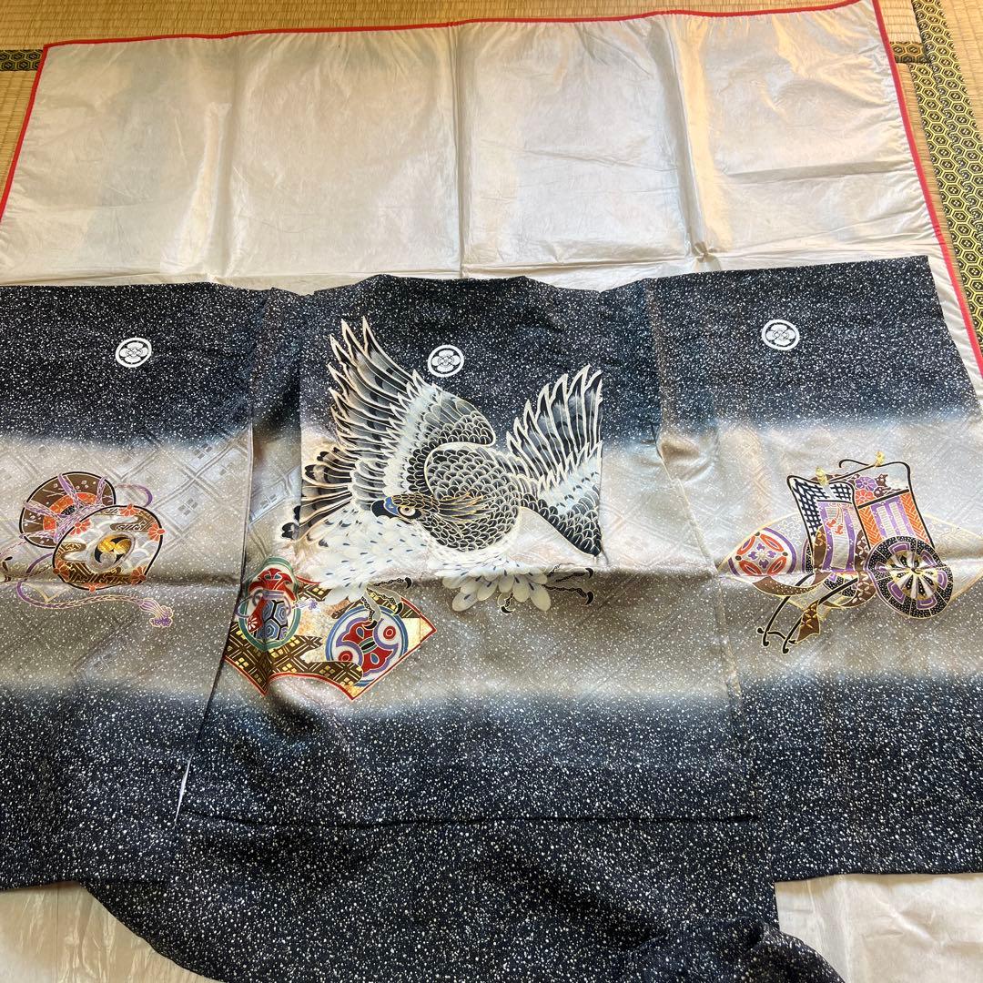 七五三　５歳男の子　着物　羽織り袴セット　美品