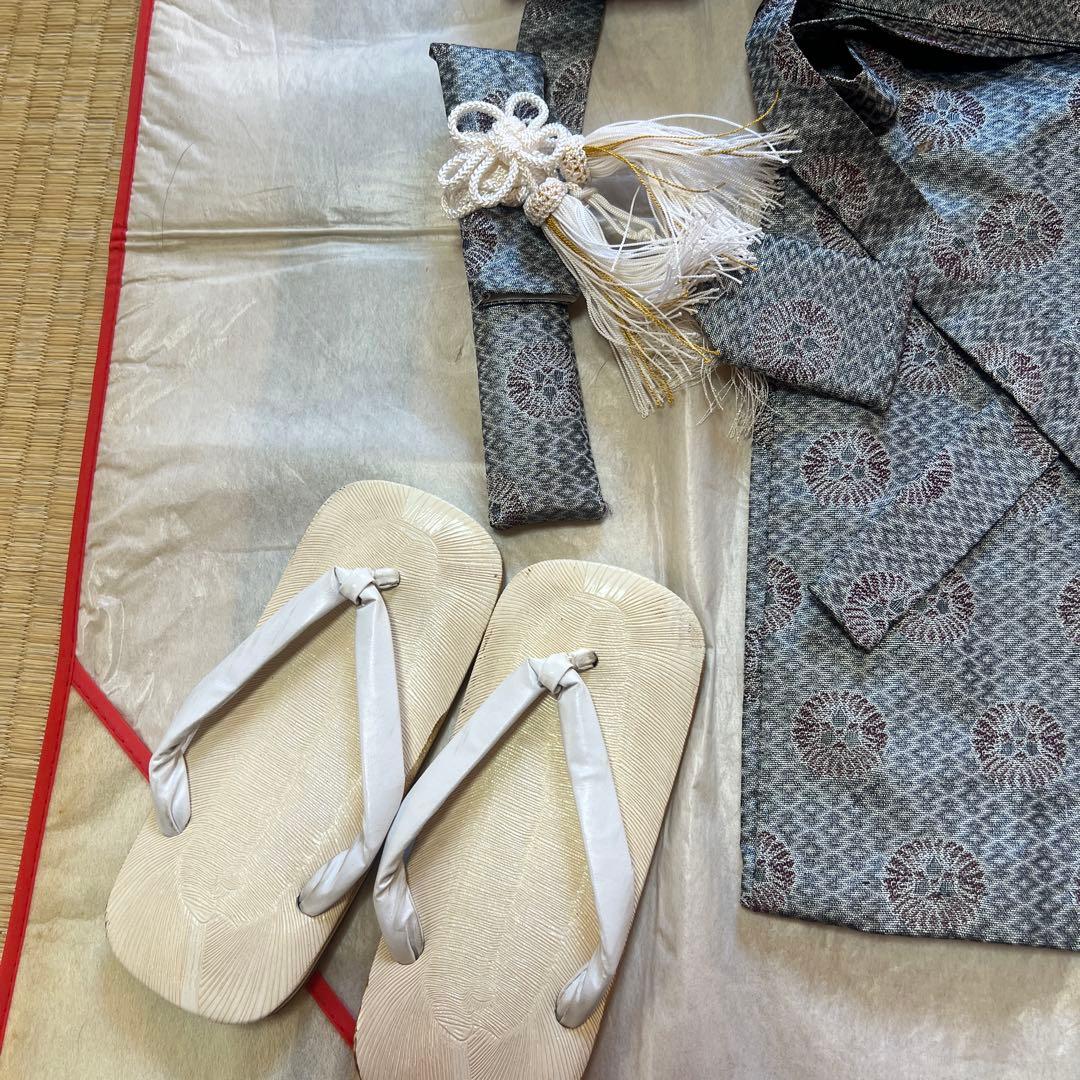 七五三　５歳男の子　着物　羽織り袴セット　美品