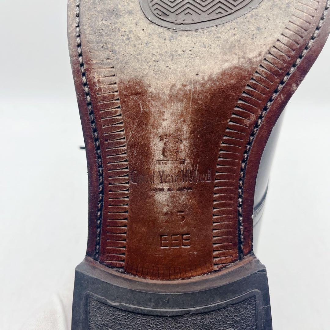 美品✨スコッチグレイン プレーントゥ アシュランス 3524 グッドイヤー 黒