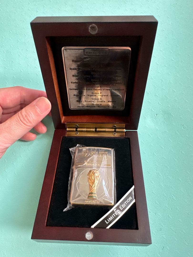 【未使用】2002年FIFAワールドカップ大会　ブラジル優勝記念ZIPPO