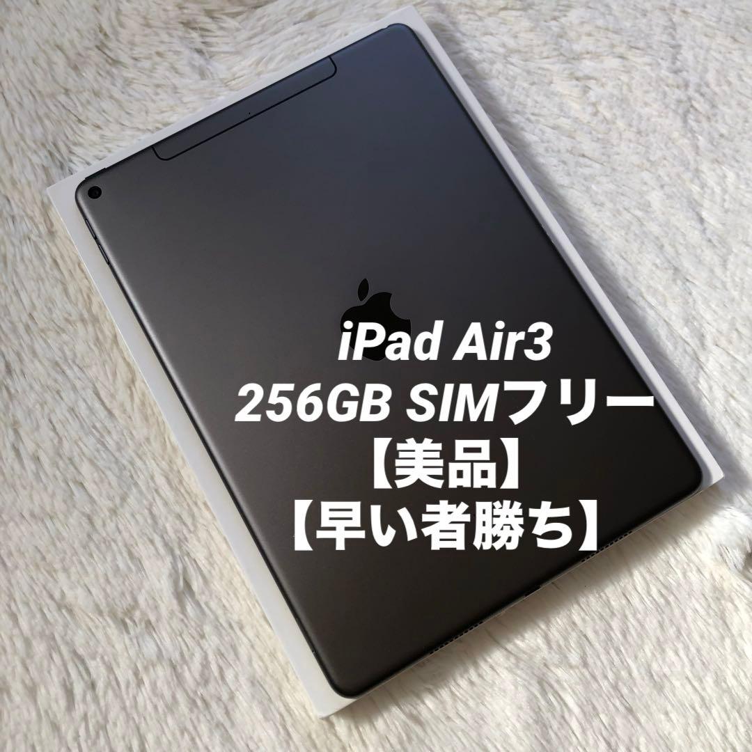 【限定価格】iPad Air3 256GB SIMフリー 【すぐ発送】【付属品】
