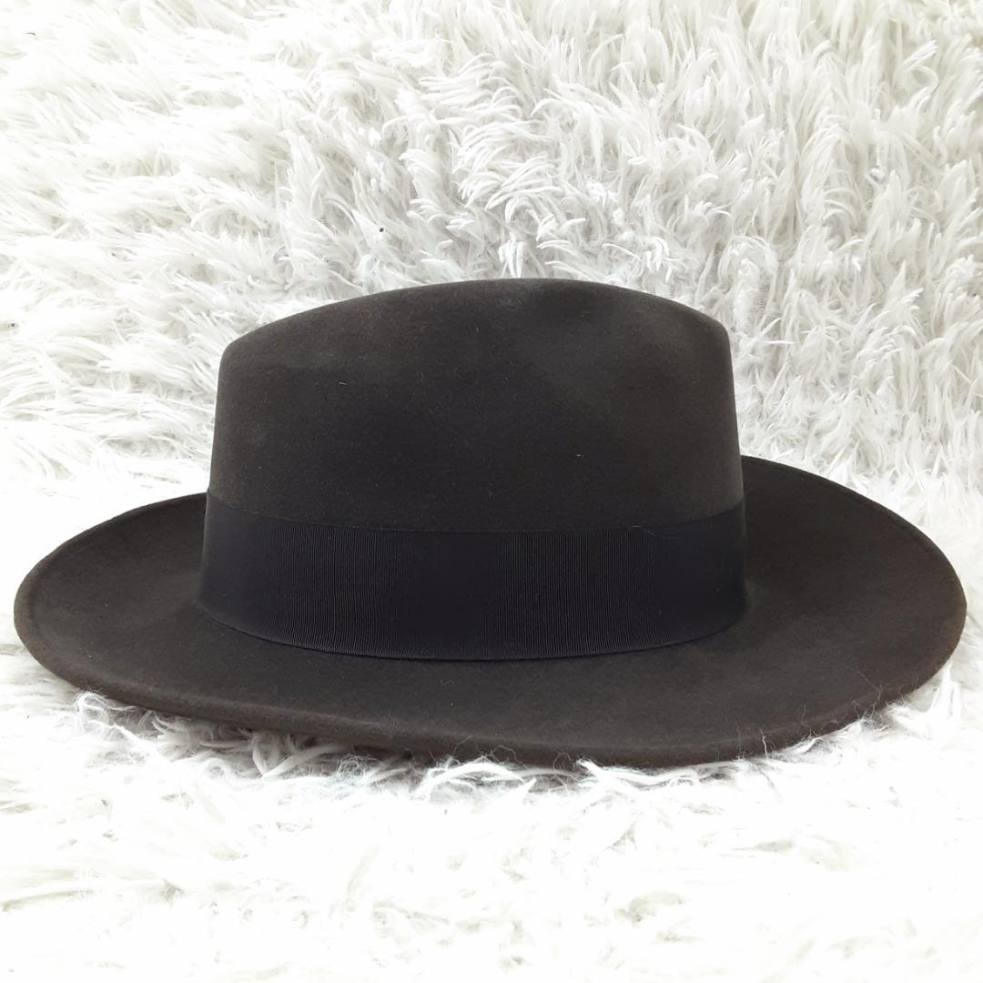 美品◎BUNJIROW ブンジロウ ラビットファーハット ブラウン 茶 文次郎