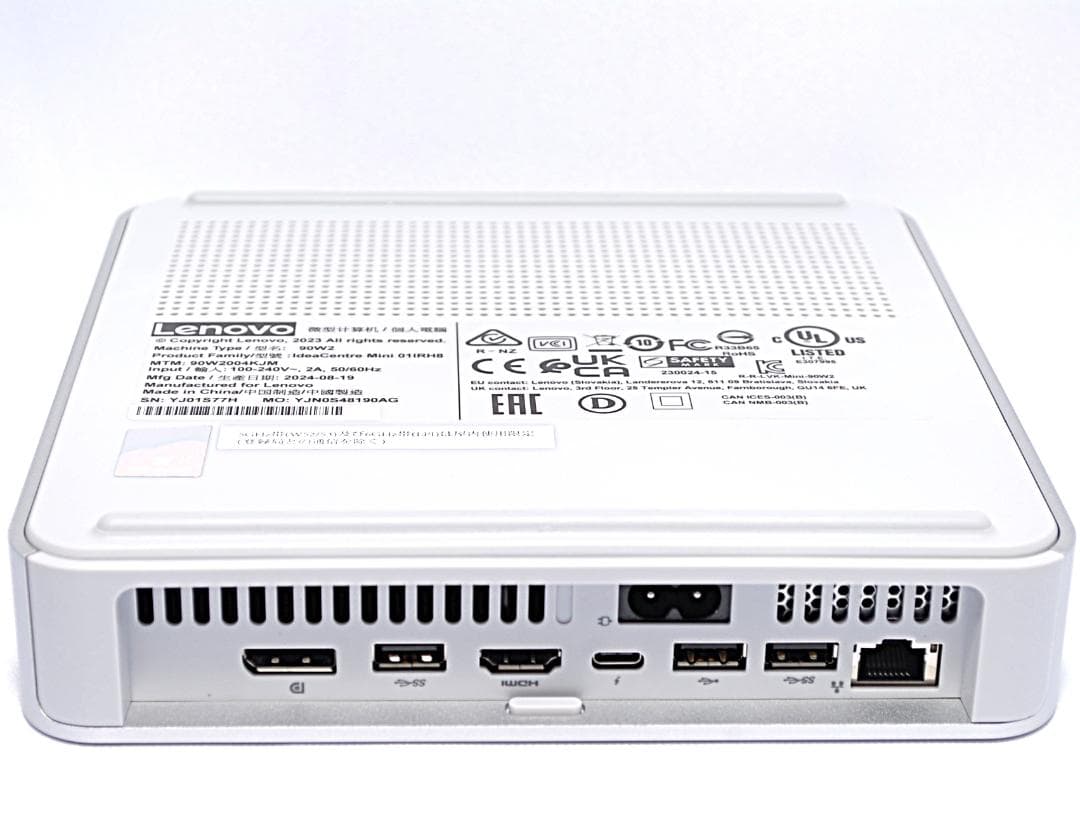 使用時間 極少 IdeaCentre Mini 01IRH8 Gen 8