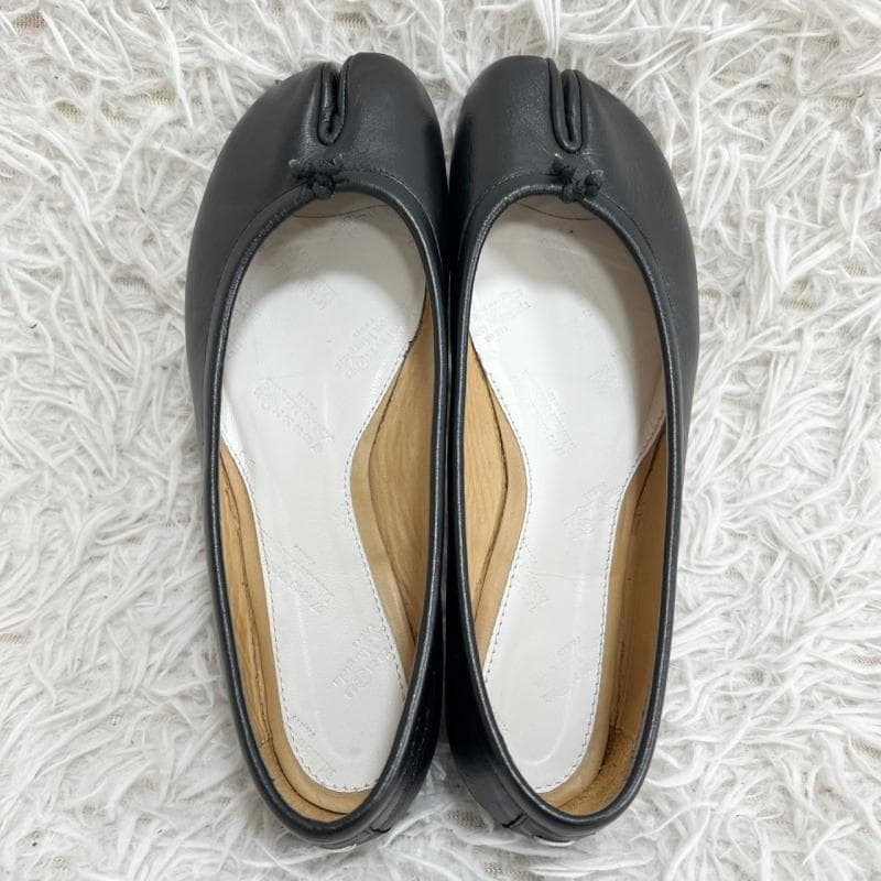 美品 Maison Margiela バレエシューズ 足袋 Tabi ブラック