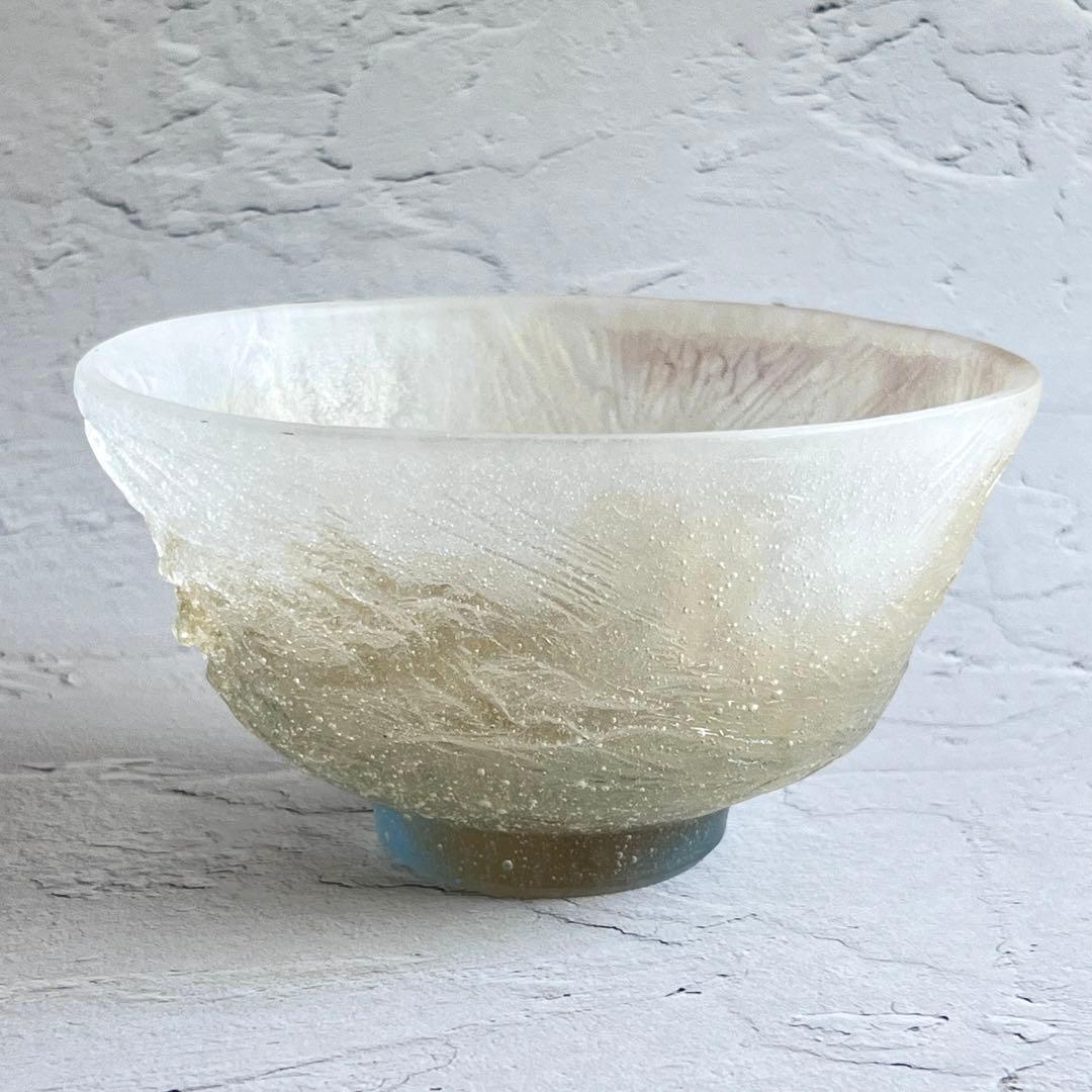 Daum France パートドヴェール ボウル 抹茶茶碗 ORPHEE 未使用