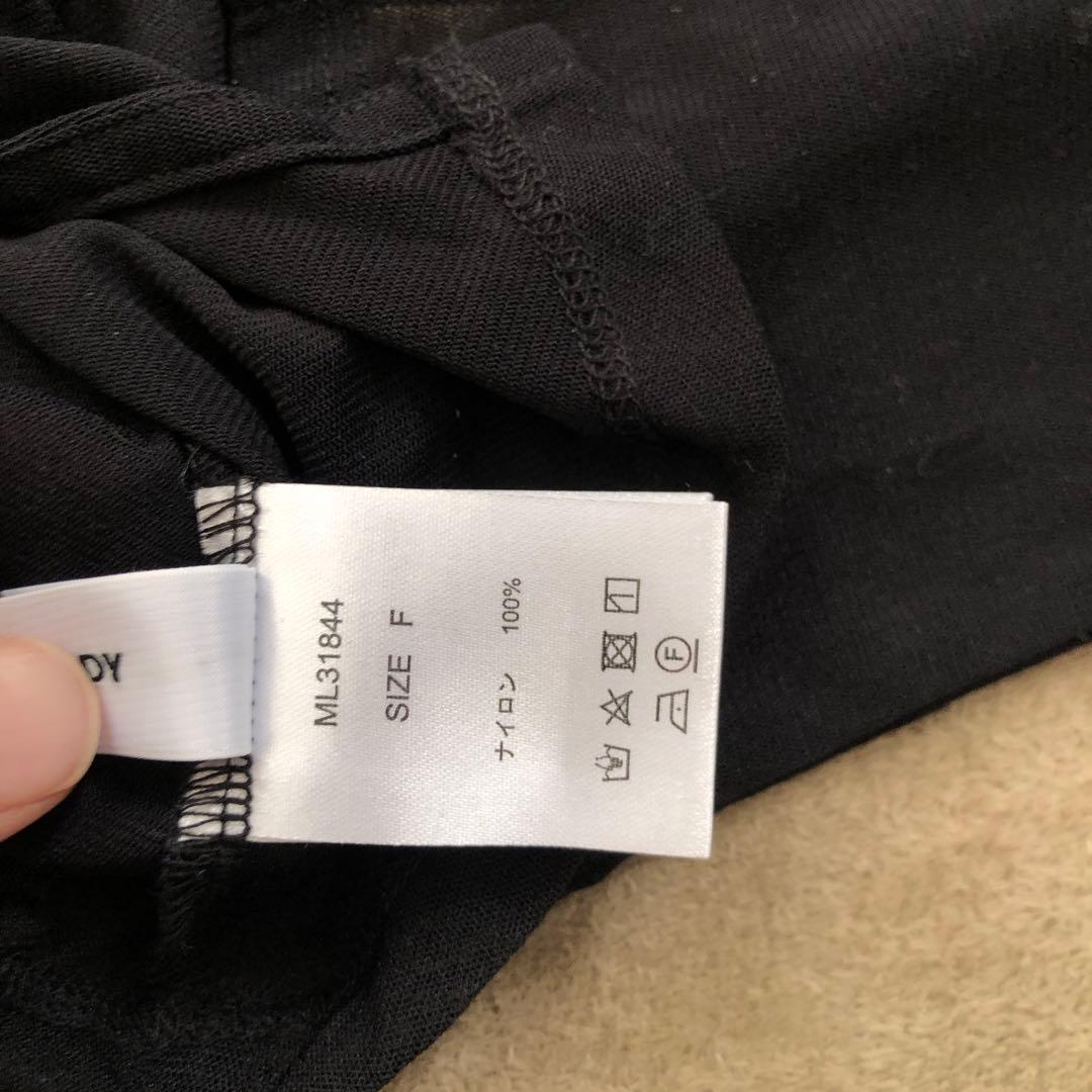 \ 新品・未使用 / メルト ザ レディ sheer hook topsブラック