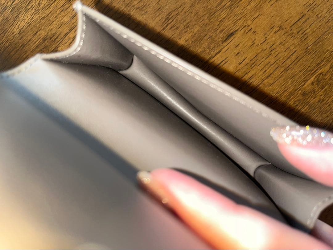 CELINE グレー レザー 名刺入れ