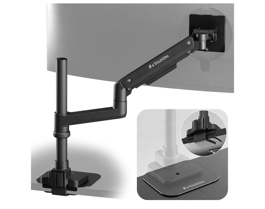 Bauhutte (バウヒュッテ) タフモニターアーム BMA-1TG-BK