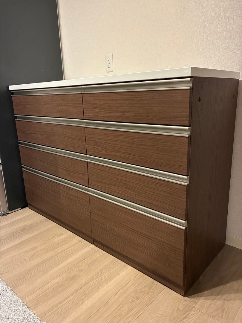 【ニトリ】食器棚 リガーレ ハイタイプ 幅140cm、奥行き51cm