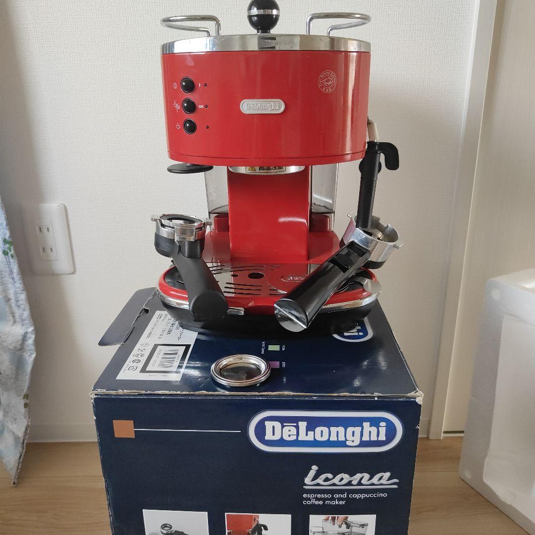 デロンギ エスプレッソ・カプチーノメーカー ECO310R アイコナレッド