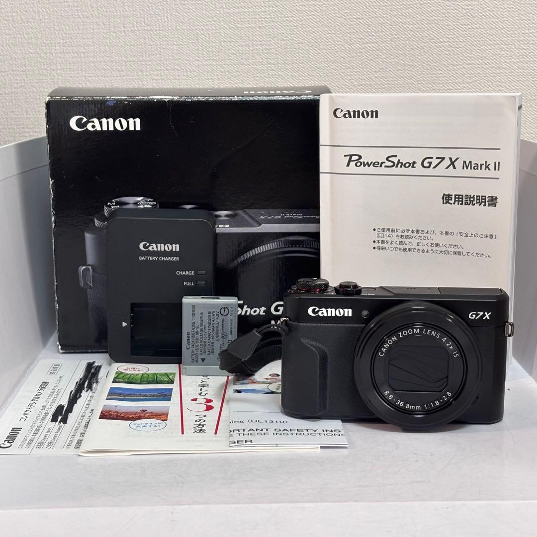 【極上美品】Canon PowerShot G7X Mark II 元箱付き