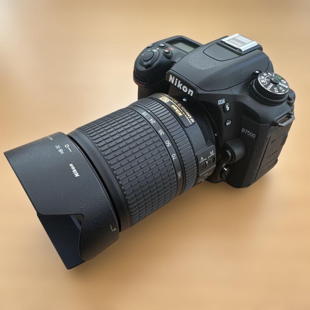 新品級Nikon D7500 18-140 VR Kit レンズ付一眼レフカメラ