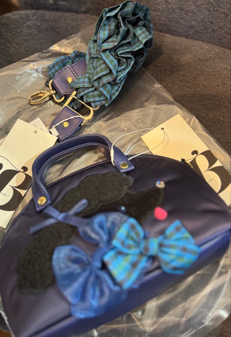 bibiy familiar コラボミニバッグ＆ショートストラップ セット 新品