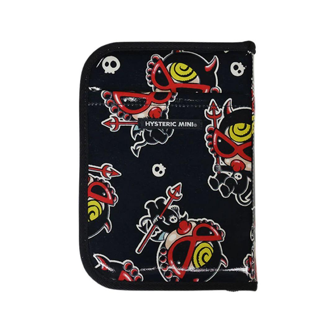ヒステリックミニ　DEVILKIN総柄 PVCマルチケース　母子手帳ケース