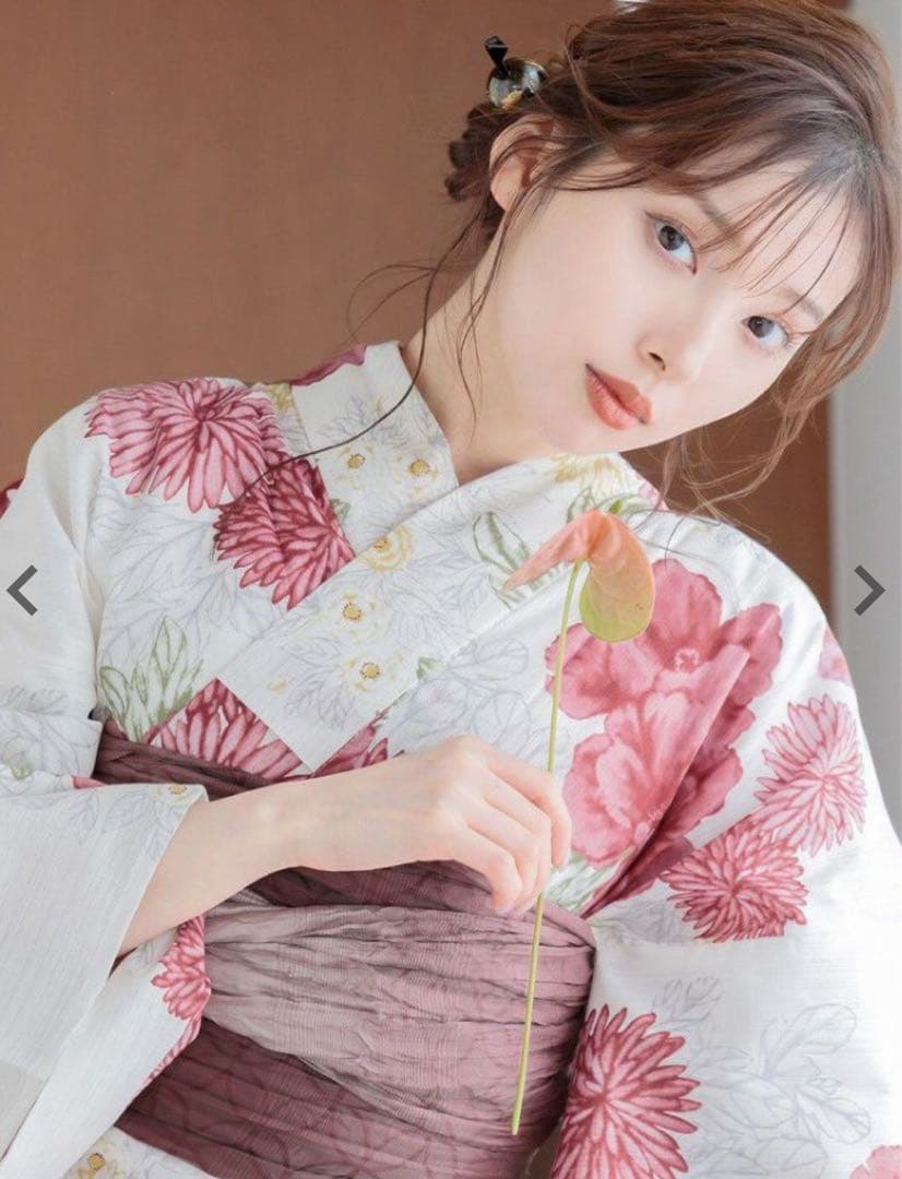 【おまけ付き】浴衣 Dita 大正ロマン牡丹寄せ