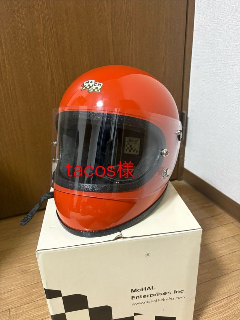 MACH フルフェイスヘルメット オレンジ