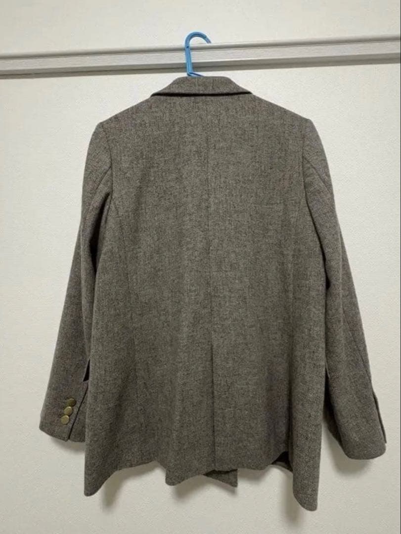 【美品】green label relaxingメランジツイルダブルジャケット