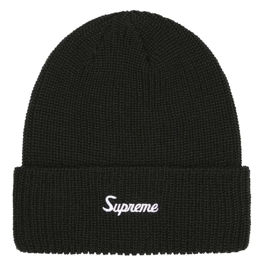 帽子 Supreme Loose Gauge Beanie Black