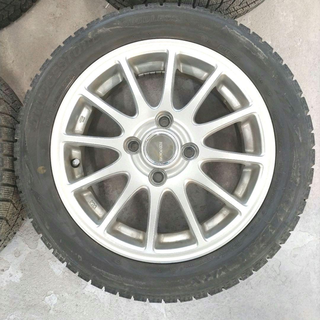 165/55R14 スタッドレスタイヤホイール 4本 ブリヂストン ブリザック