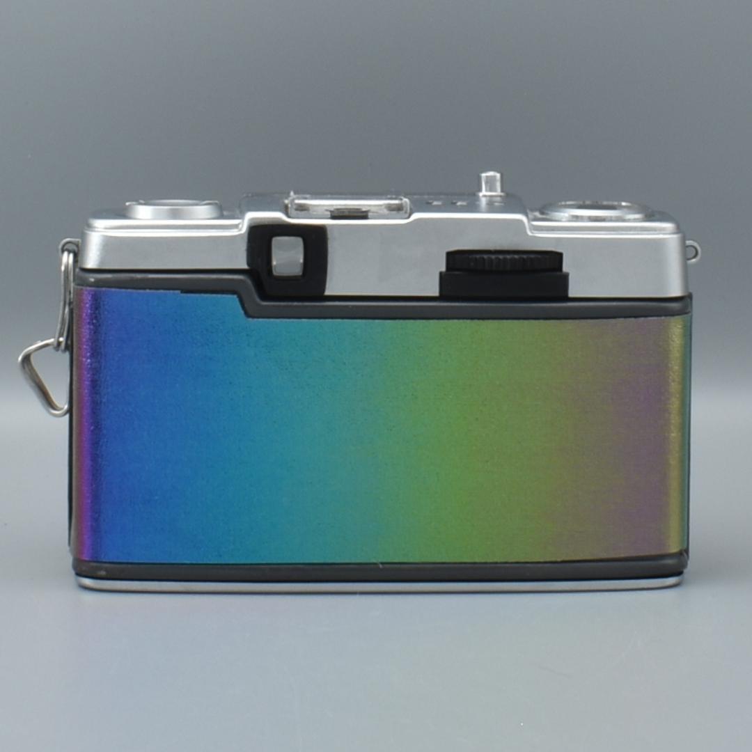 整備済 OLYMPUS EE-2 パープル系 外装リメイク 動作OK 赤ベロOK