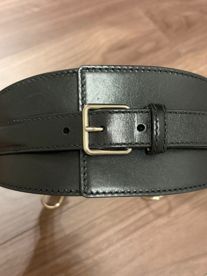 Alexander McQueen レザーベルト ブラック