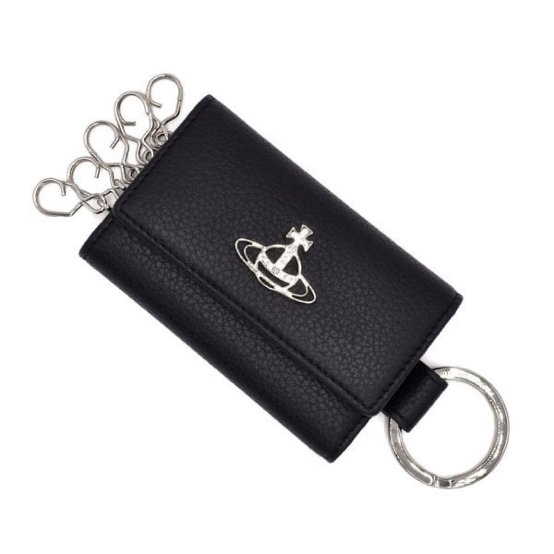 vivienne Westwood フラットオーブ キーケース レザー ブラック