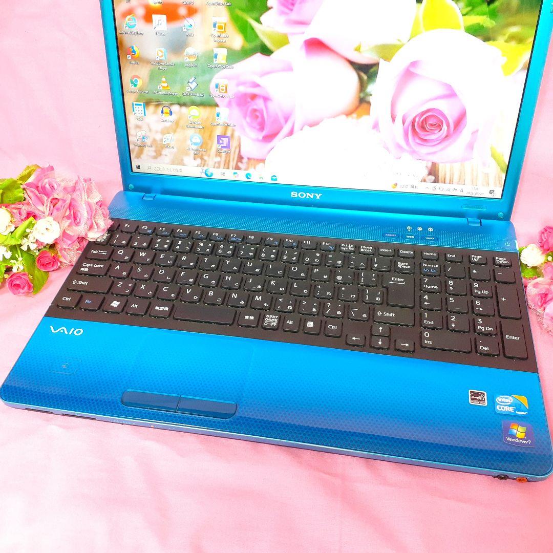 大人気ブルーVAIO★Core-i5★WIN11★新品SSD256G★高速8G