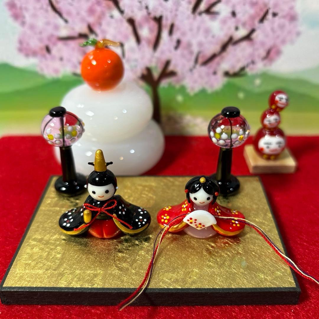 ふみちょん　ガラス細工　ミニチュア
