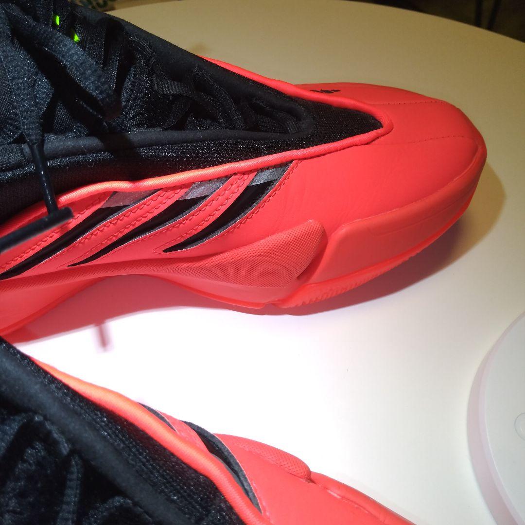 adidas バスケットボールシューズ オレンジ/ブラック 25.5 美品