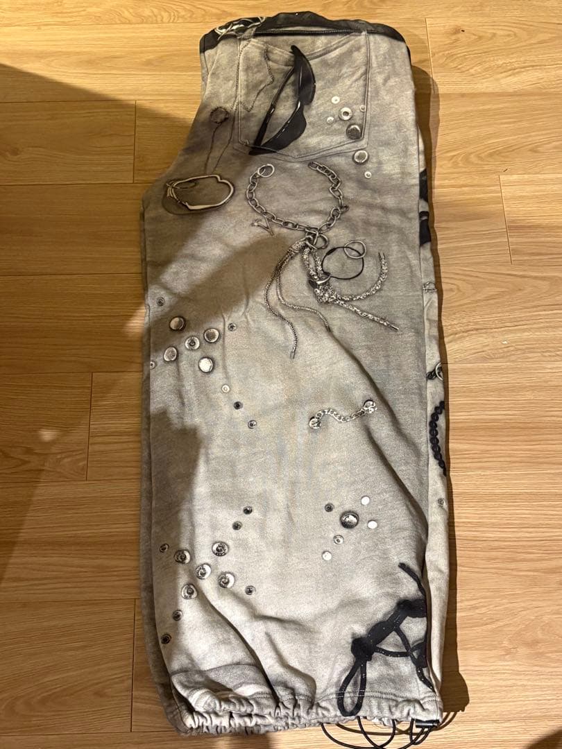 パンツ S print sweat2 toys theredthread