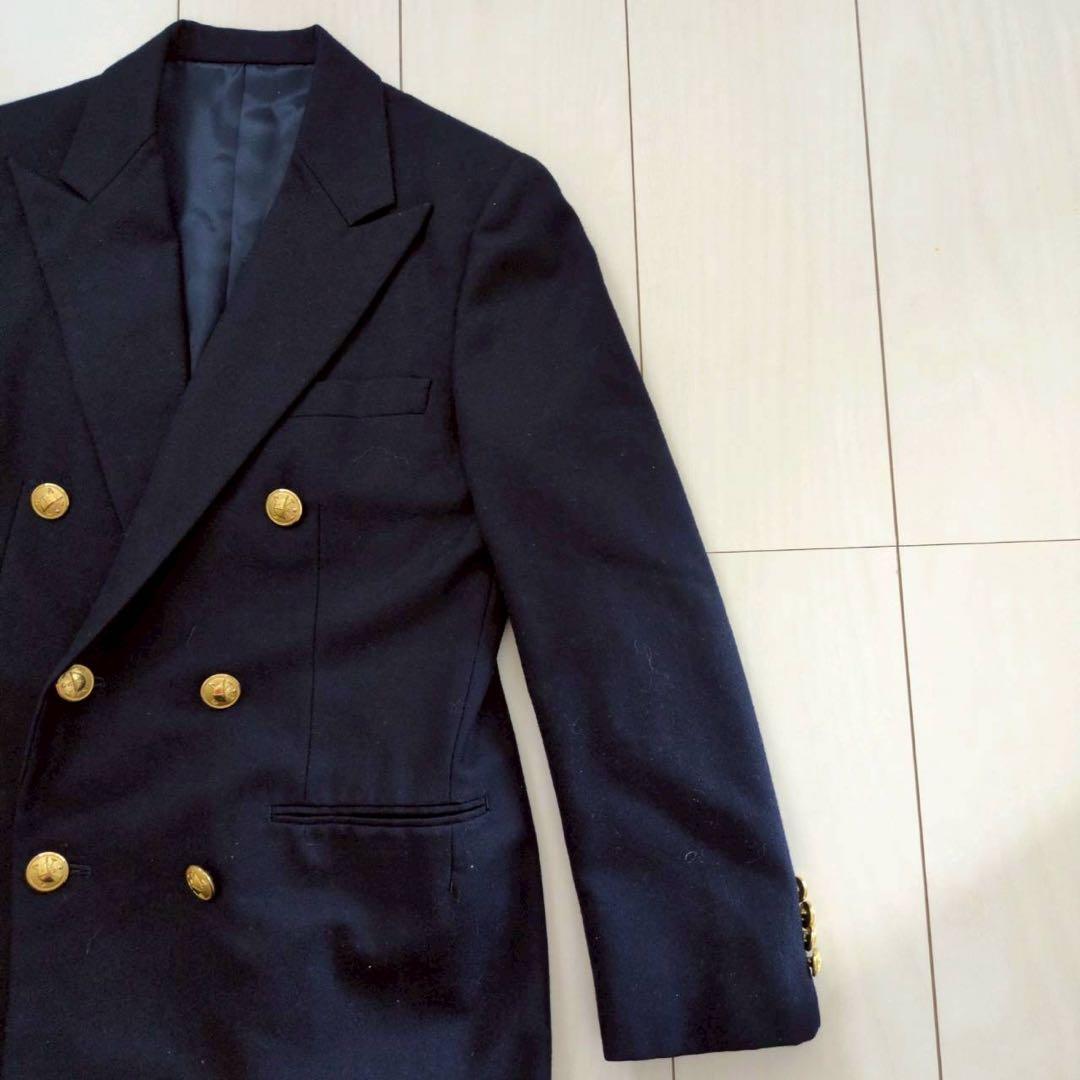 Ralph Lauren 紺ブレ　金ボタン　ダブルブレストジャケット ウール